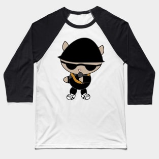 Cat Rapper Musician Baseball T-Shirt